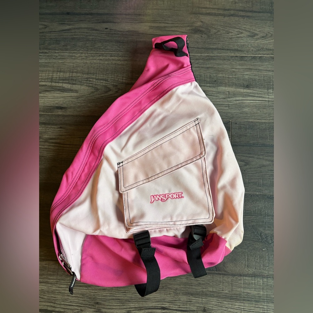 Jansport Pink Two-Tone Sling Backpack